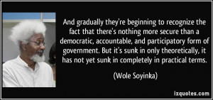 And gradually they're beginning to recognize the fact that there's ...