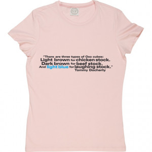 Tommy Docherty Laughing Stock Quote Baby Pink Women's T-Shirt. There ...