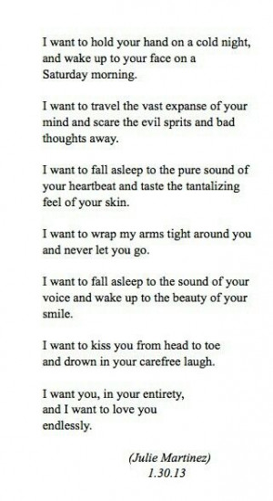 Want To Love You Endlessly