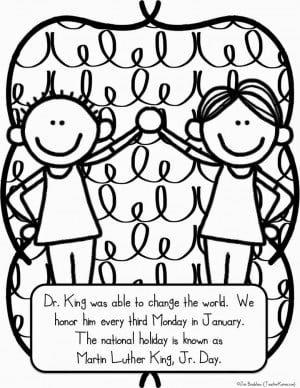 Martin Luther King, Jr. FREE coloring pages and worksheets ...