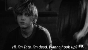 photoset gif tate langdon american horror story Evan Peters quotes AHS ...