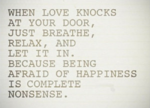 let it in love quote love photo love image when love knocks at your ...