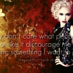 gwen stefani quotes sayings i do not care what people say gwen stefani ...