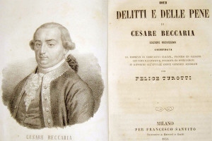 Dei delitti e delle pene , un’immagine dell’autore Cesare Beccaria ...