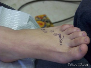Foot Tattoos With Quotes