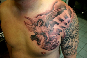 Chest Tattoos For Men Bible Quotes Writing picture
