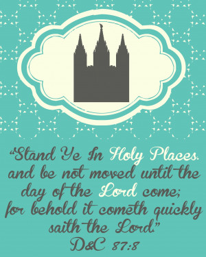 Stand Ye In Holy Places Printable! Youth Theme For 2013