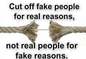 quotes Fake people, real reasons.