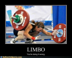 20. Funny sports: weight lifting fail – limbo