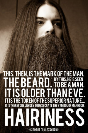 bearded gospel men the words belong to clement of alexandria the beard ...