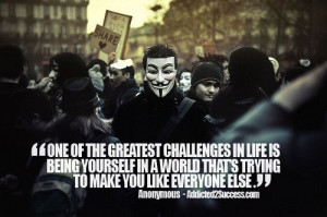anonymous #quote being yourself