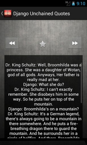 View bigger - Django Unchained Quotes for Android screenshot