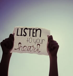 Let’s listen to our hearts!!