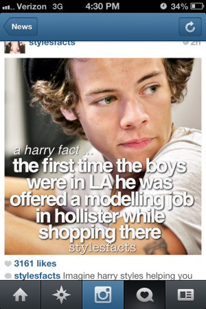 imagine Harry helping you find some clothes in Hollister ...