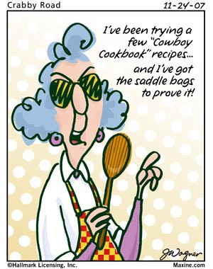 Maxine Cartoon on Cowboy Cooking
