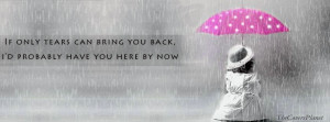 Girl sitting alone in rain with umbrella Facebook cover is specially ...