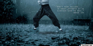 Bruce Lee Rain Twitter Cover