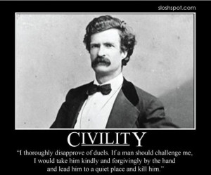 Mark Twain on Civility
