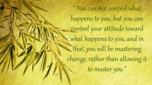 Control change attitude master life quotes HD Wallpaper