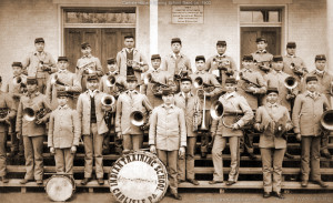 Carlisle Indian Industrial School, young male Indian students pose for ...