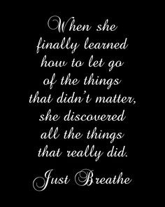 Just Breathe - Motivational Inspirational Quote - Art Poster Print - 8 ...