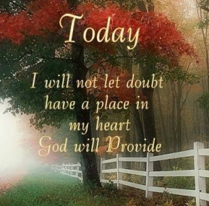 will not let doubt have a place in my heart https://www.facebook.com ...