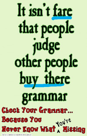 Grammar Fun: Grammar Errors Poster