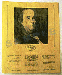 Benjamin Franklin--Portrait and Interesting Thoughts