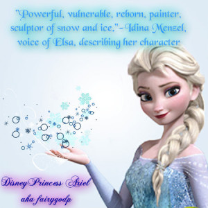 Idina on Elsa - frozen Fan Art
