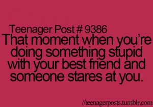 that moment when you re doing something stupid with your best friend ...