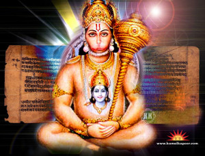 hanuman was born to anjana a female vanara and kesari a male vanara ...