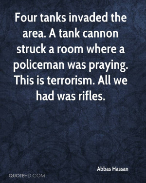 Four tanks invaded the area. A tank cannon struck a room where a ...