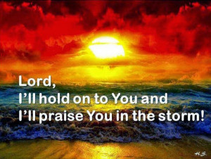 Bible Inspiration Quotes: Lord, I Will Praise You In The Storm