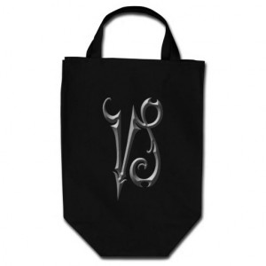 Iron Capricorn Symbol, dark Canvas Bag