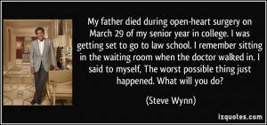 Father Died During Open...
