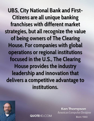 UBS, City National Bank and First-Citizens are all unique banking ...