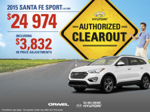 2015 Santa Fe Sport from $24,974