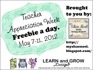 hope you are still having a great Teacher's Appreciation Week! We ...