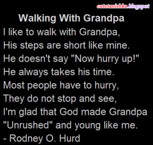 Walking With Grandpa | Grand Father Quotes in English
