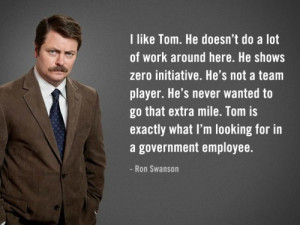 ... says ‘I like Tom. He doesn’t do a lot of work around here