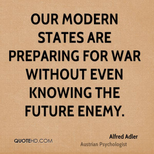 Alfred Adler War Quotes