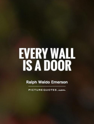 Wall Quotes Door Quotes Ralph Waldo Emerson Quotes