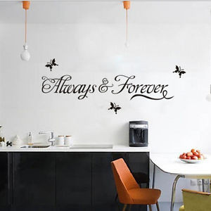 ... Forever-Butterfly-Wall-Quote-Sticker-Decals-Removable-Art-Decor-Vinyl