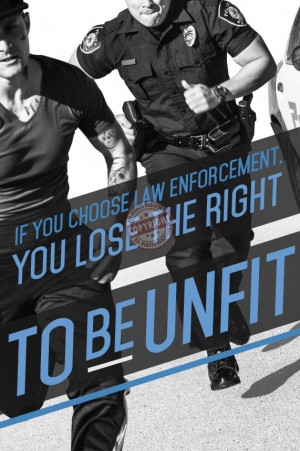Police Fitness Motivation Poster