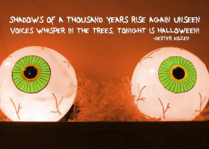All Hallows Eve Quote Photograph