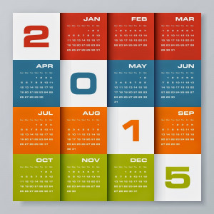 New Year 2015 Calendar for Desktop, laptop, pc