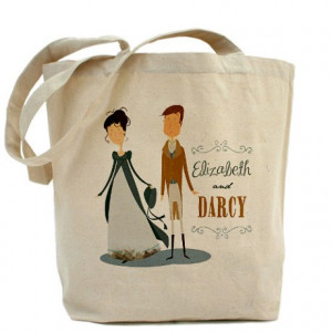 Lizzy And Darcy Tote Bag