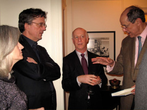 Anne Kreamer and her husband Kurt Andersen with Paul Goldberger and