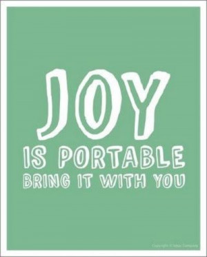 Be joyful!