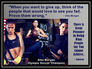 Alex Morgan Olympic Soccer Photo Quote Poster Wall Art Print 8x11 ...